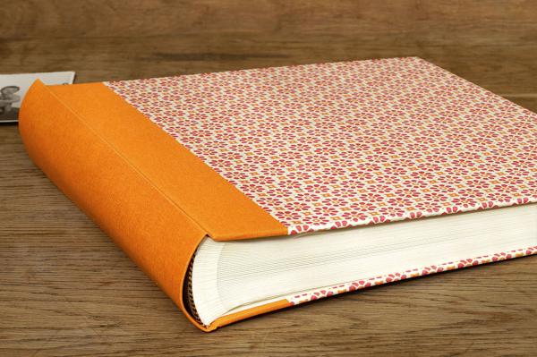 Colorful photo album "Maxi", orange yellow photo album